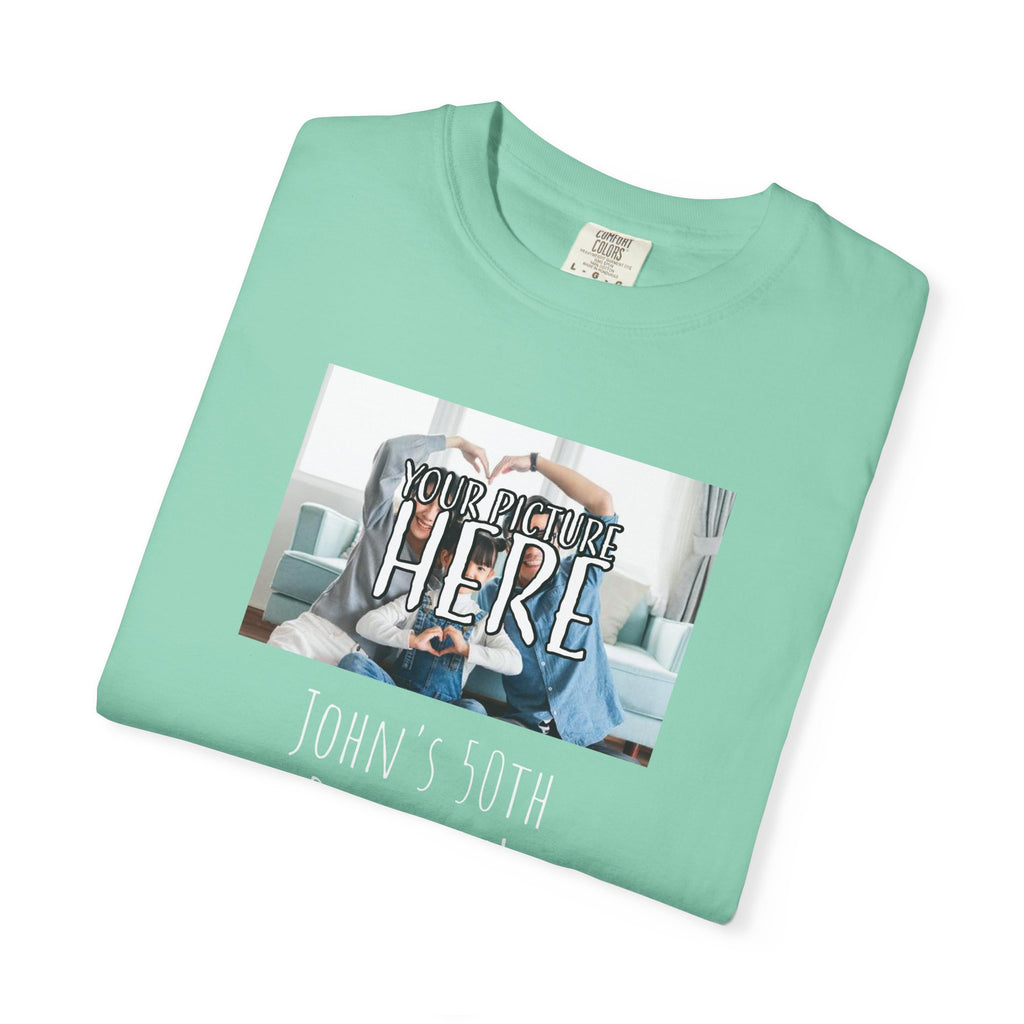 Personalizable Family Fun T-Shirt — Custom Image & Text, Multiple Colors