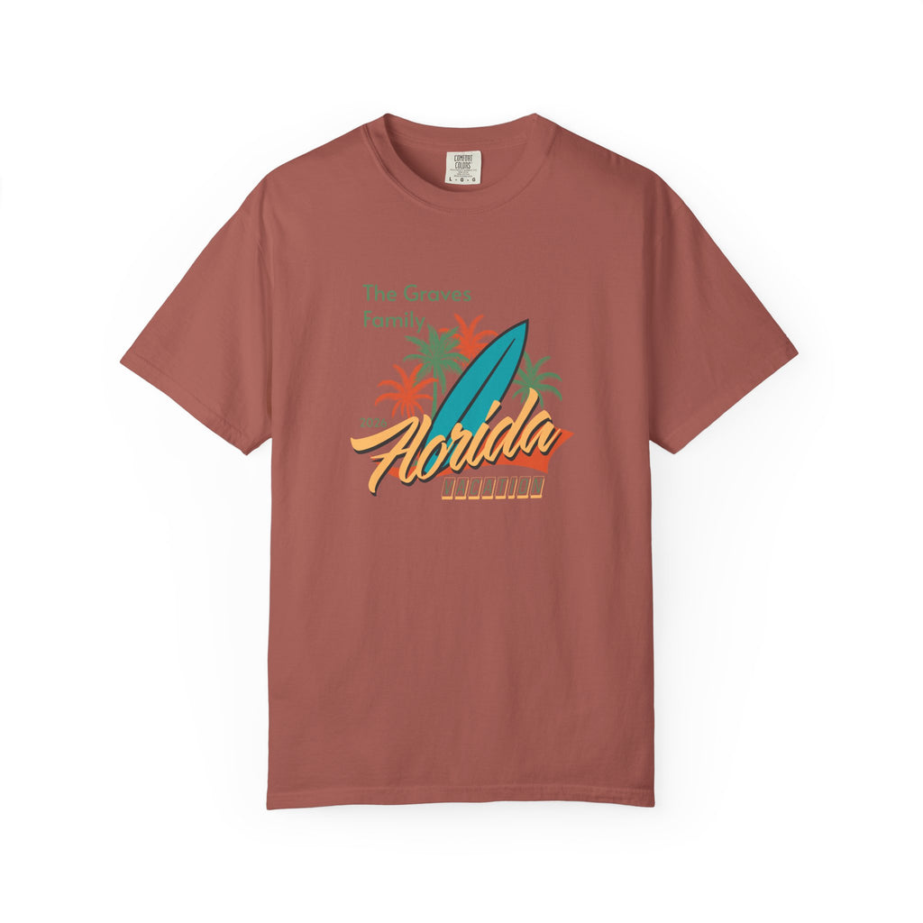 Florida Family Vacation Personalized T-Shirt — Custom Family Name