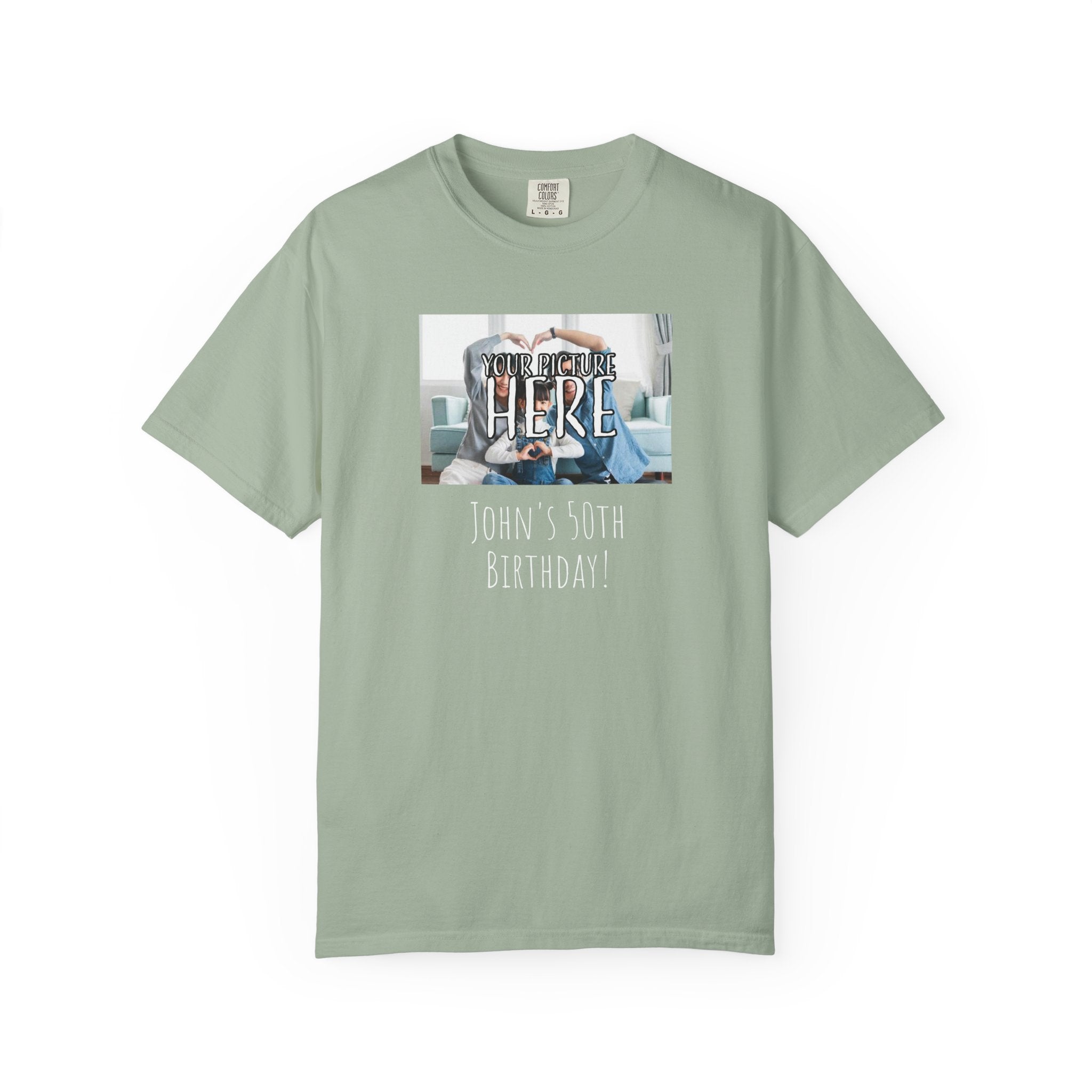 Personalizable Family Fun T-Shirt — Custom Image & Text, Multiple Colors