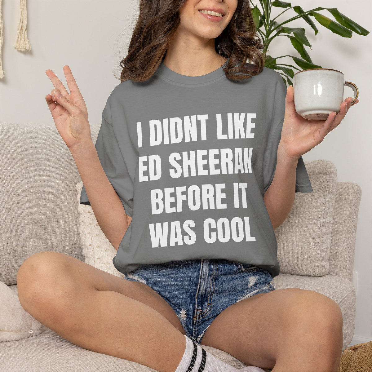 I Didn’t Like Ed Sheeran Before It Was Cool T-Shirt — Funny Hipster Music Tee