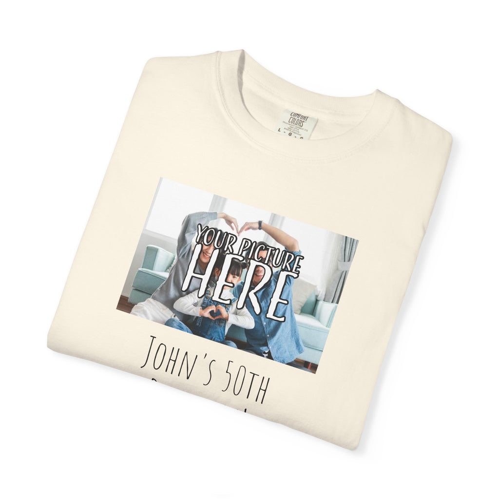 Personalizable Family Fun T-Shirt — Custom Image & Text, Multiple Colors