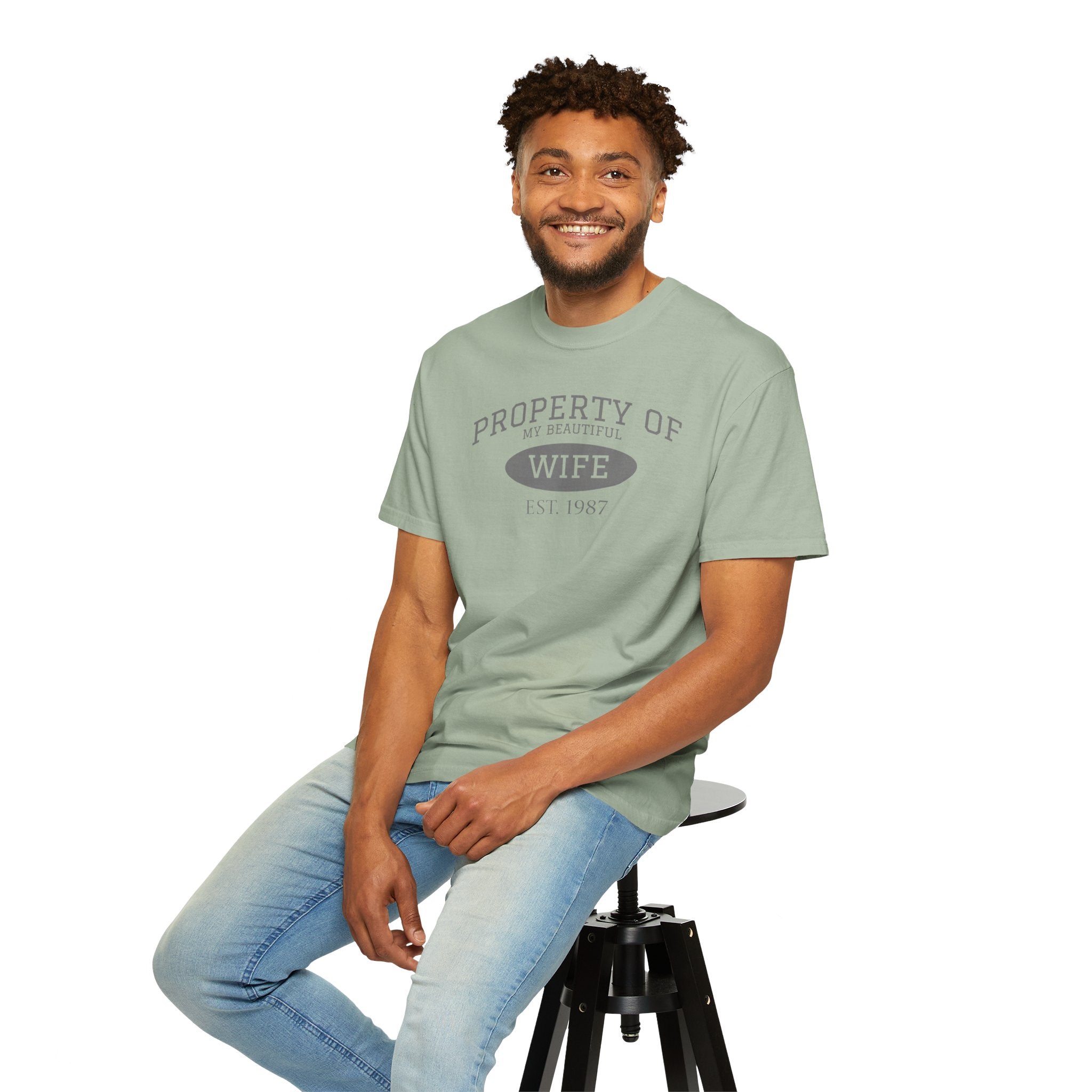 Property of My Beautiful Wife T-Shirt — Vintage Married Couple Tee