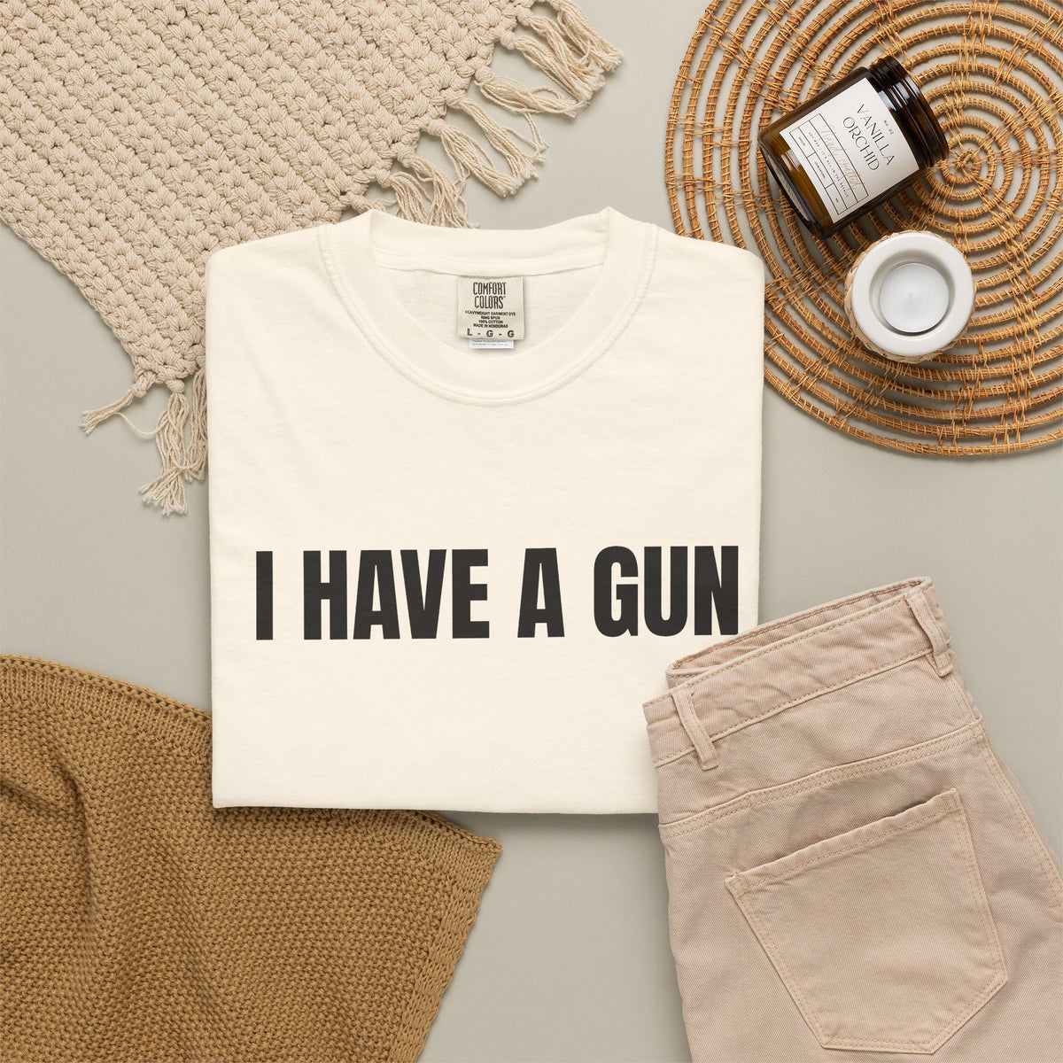 I Have a Gun T-Shirt — Bold Statement Graphic Tee