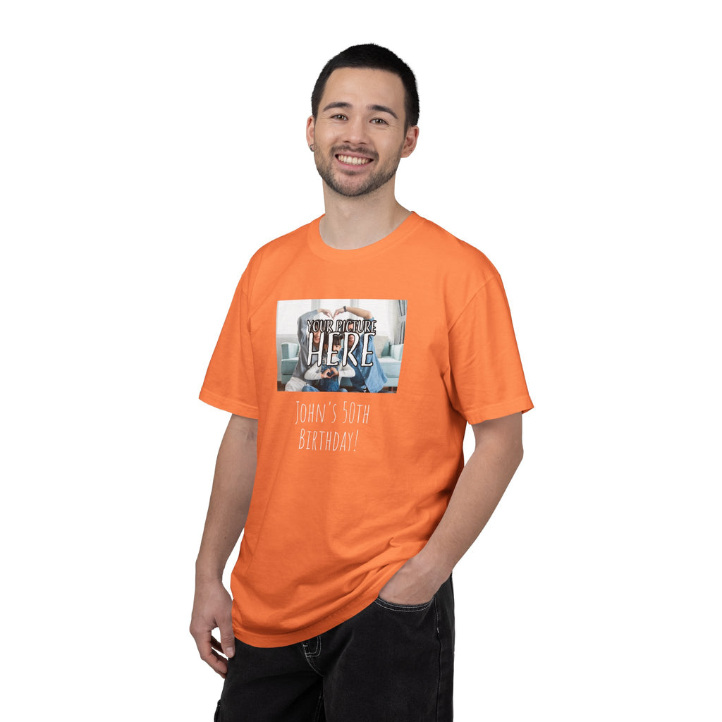 Personalizable Family Fun T-Shirt — Custom Image & Text, Multiple Colors