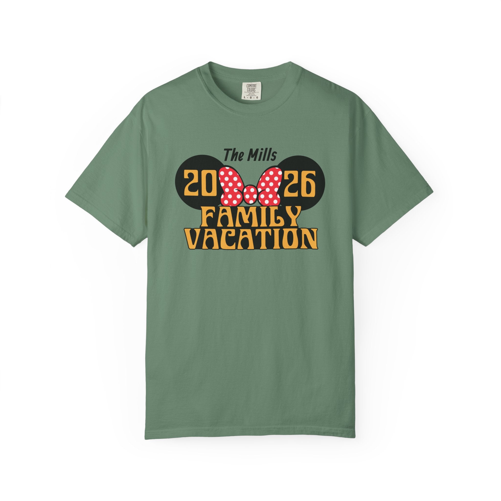 Minnie Mouse–Inspired Family Vacation T-Shirt — Personalized Family Trip Tee