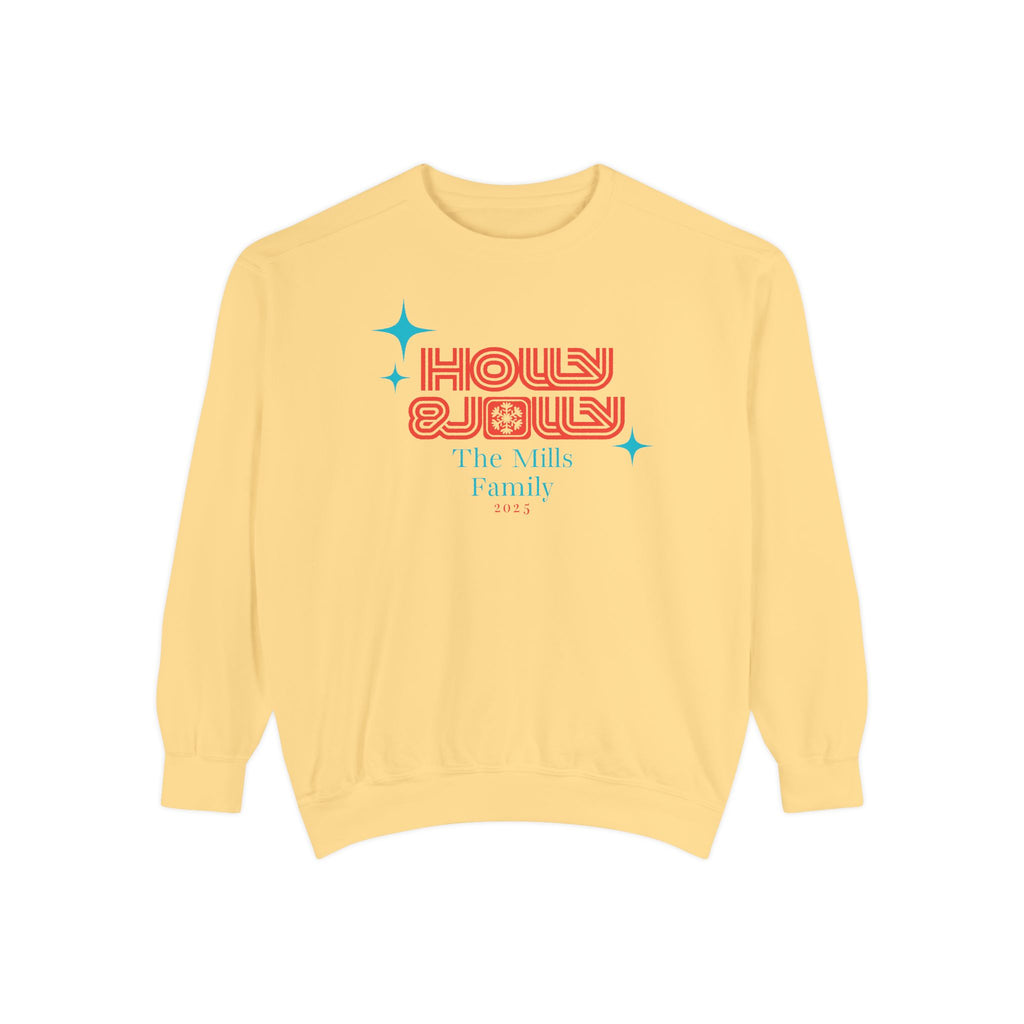 Holly & Jolly Personalized Family Christmas Sweatshirt