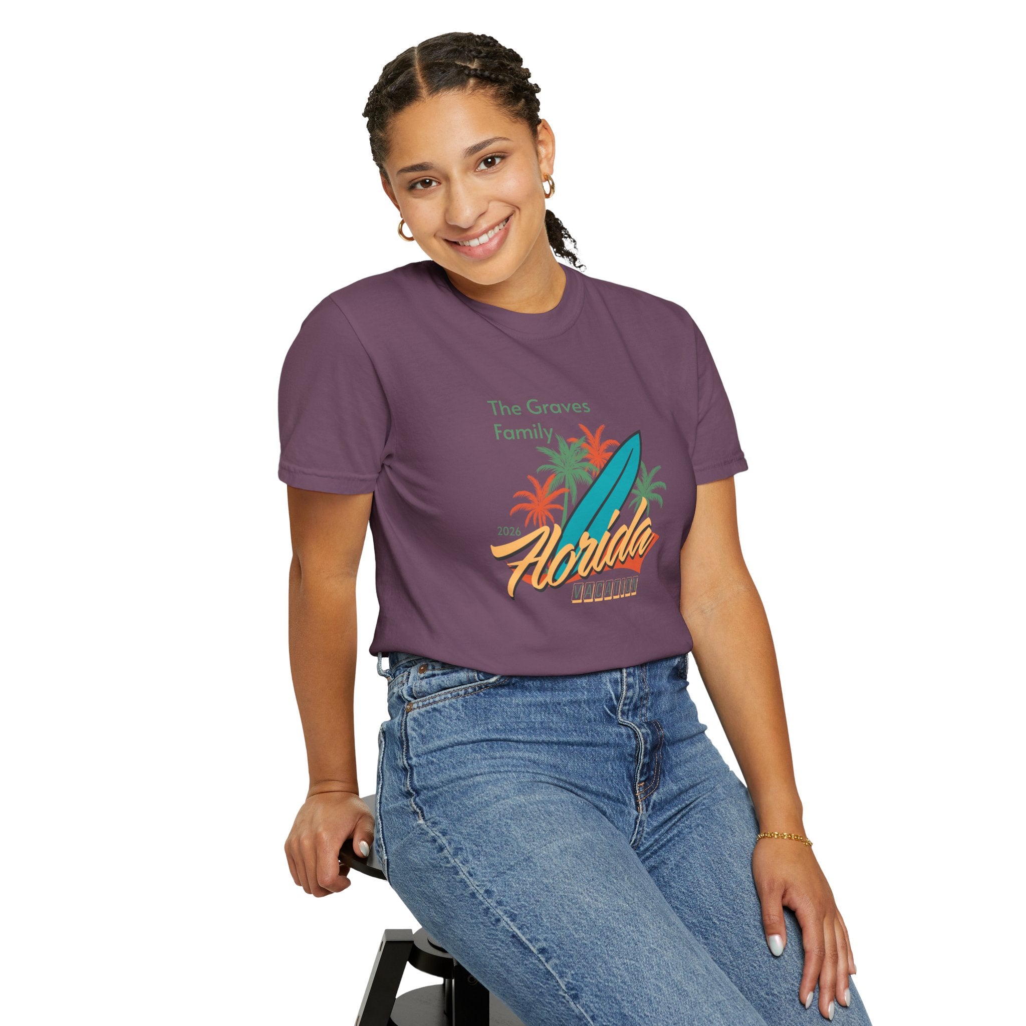 Florida Family Vacation Personalized T-Shirt — Custom Family Name