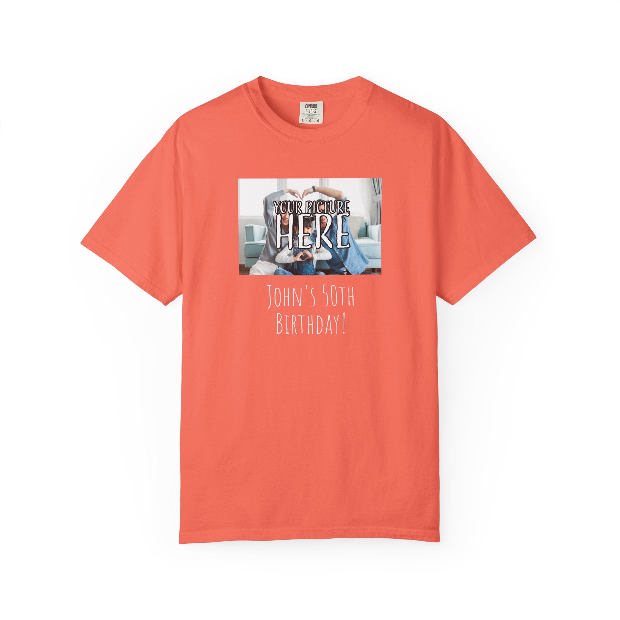 Personalizable Family Fun T-Shirt — Custom Image & Text, Multiple Colors