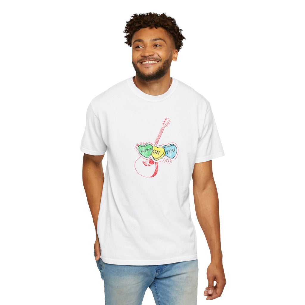 Wasted On You Candy Heart T-Shirt — Vintage Distressed Valentine's Breakup Tee