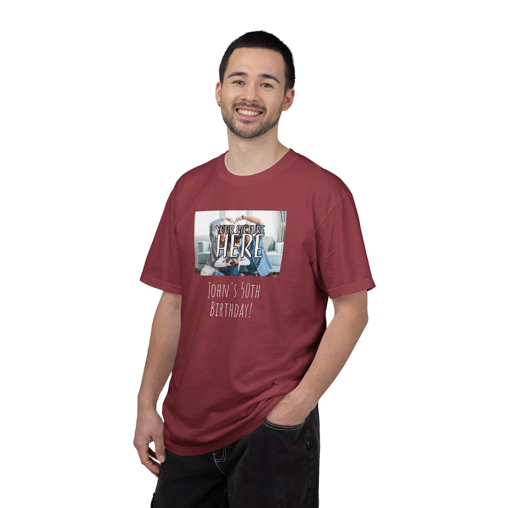 Personalizable Family Fun T-Shirt — Custom Image & Text, Multiple Colors