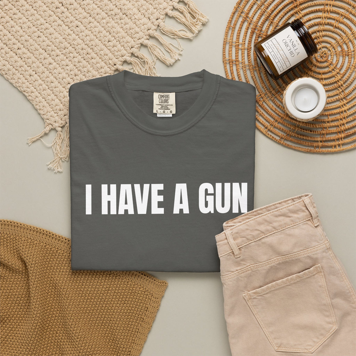 I Have a Gun T-Shirt — Bold Statement Graphic Tee