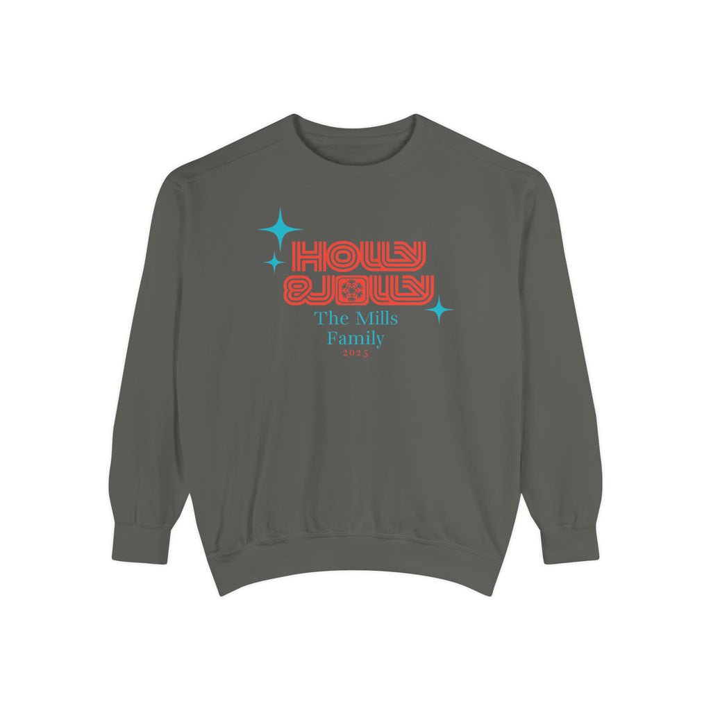 Holly & Jolly Personalized Family Christmas Sweatshirt