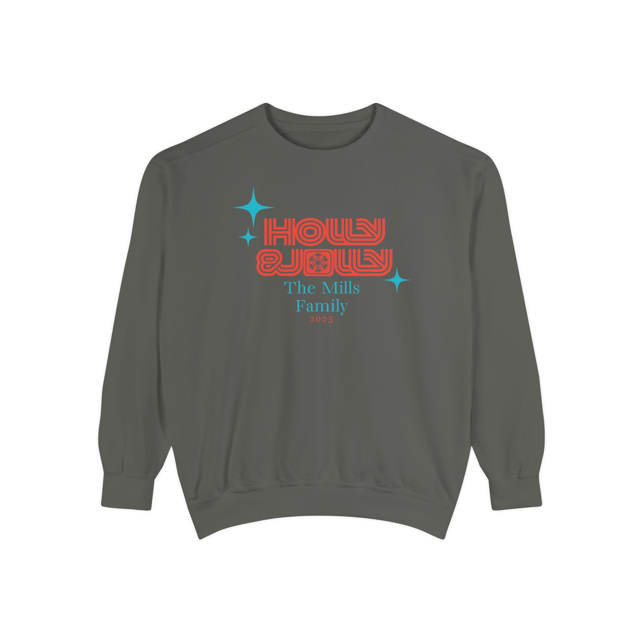 Holly & Jolly Personalized Family Christmas Sweatshirt