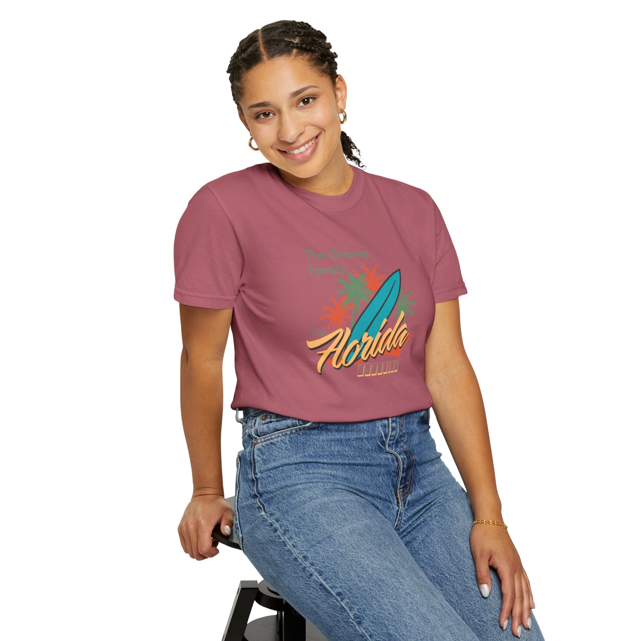 Florida Family Vacation Personalized T-Shirt — Custom Family Name