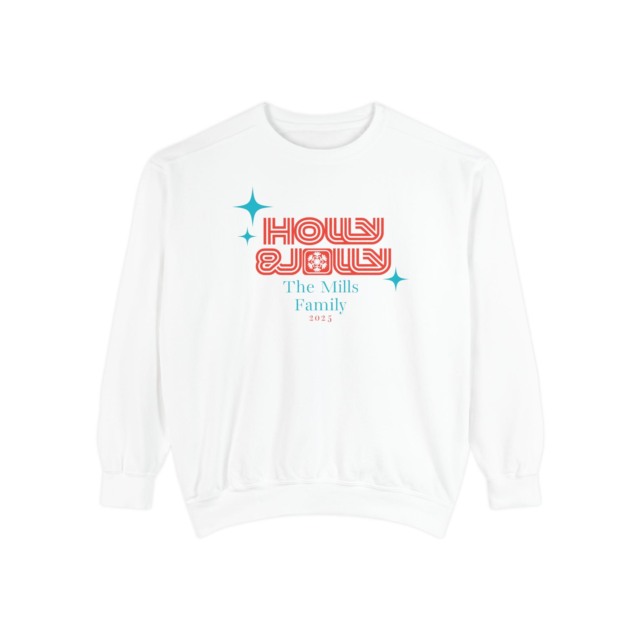 Holly & Jolly Personalized Family Christmas Sweatshirt