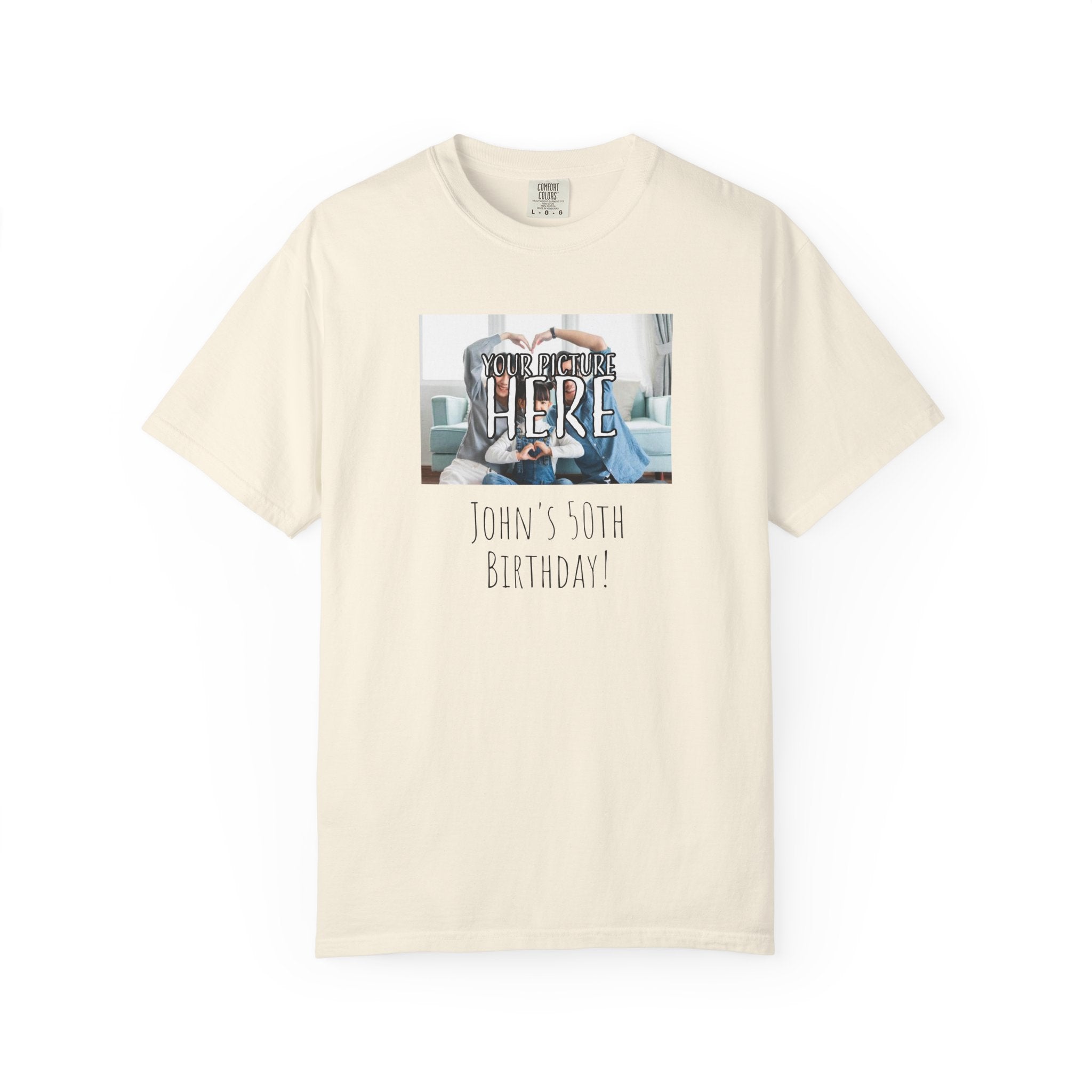 Personalizable Family Fun T-Shirt — Custom Image & Text, Multiple Colors