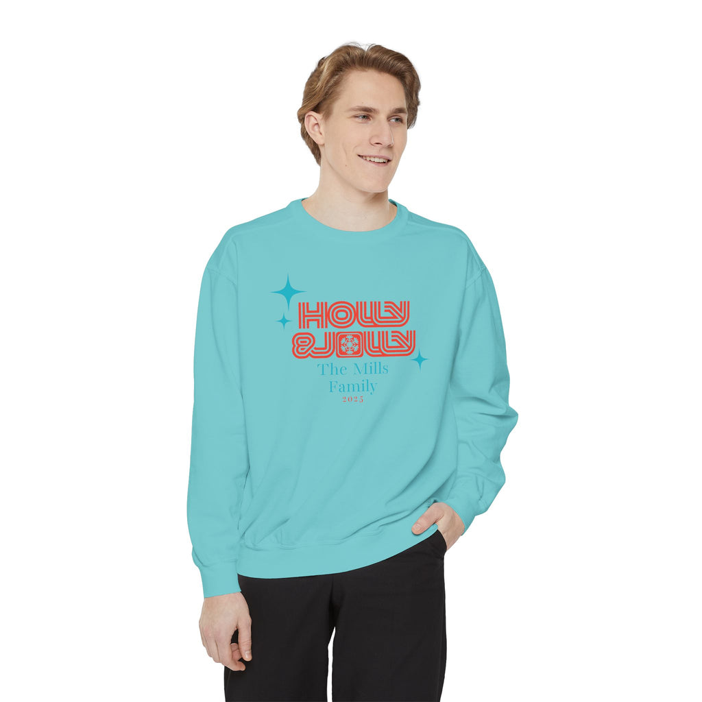 Holly & Jolly Personalized Family Christmas Sweatshirt