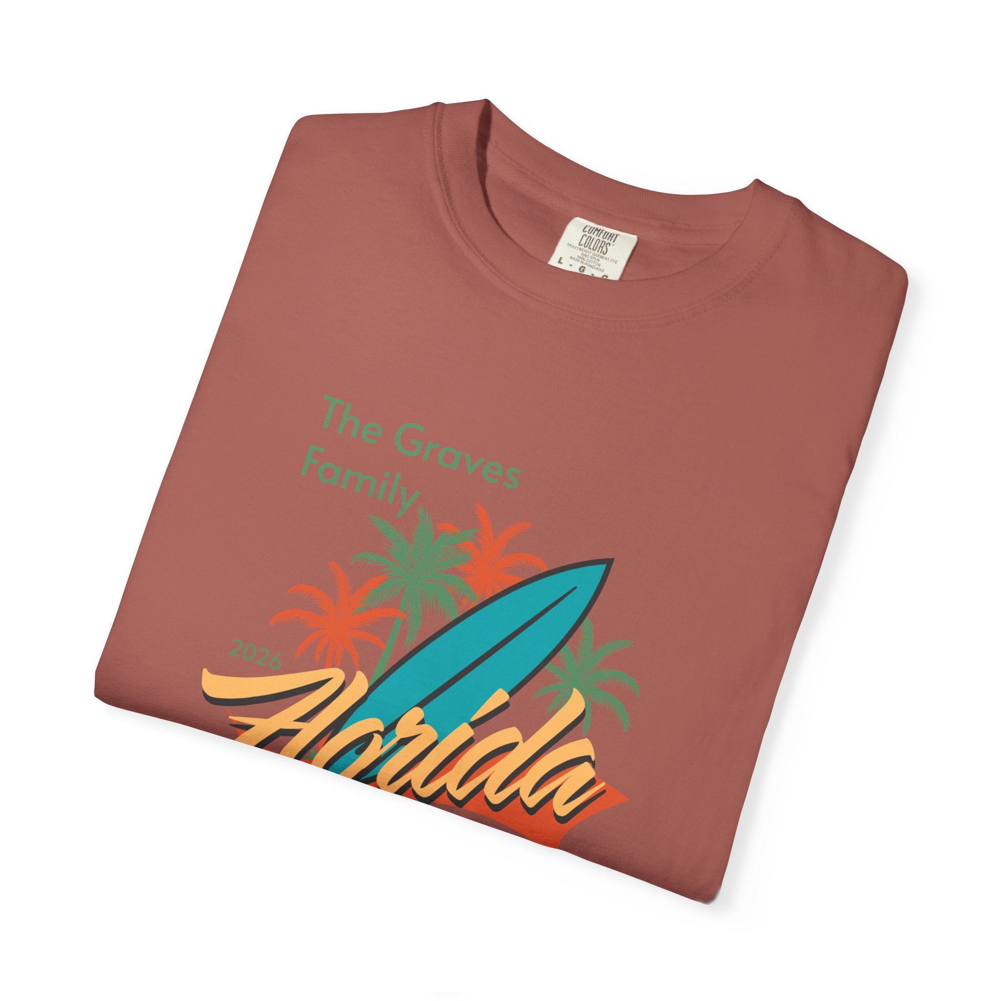 Florida Family Vacation Personalized T-Shirt — Custom Family Name