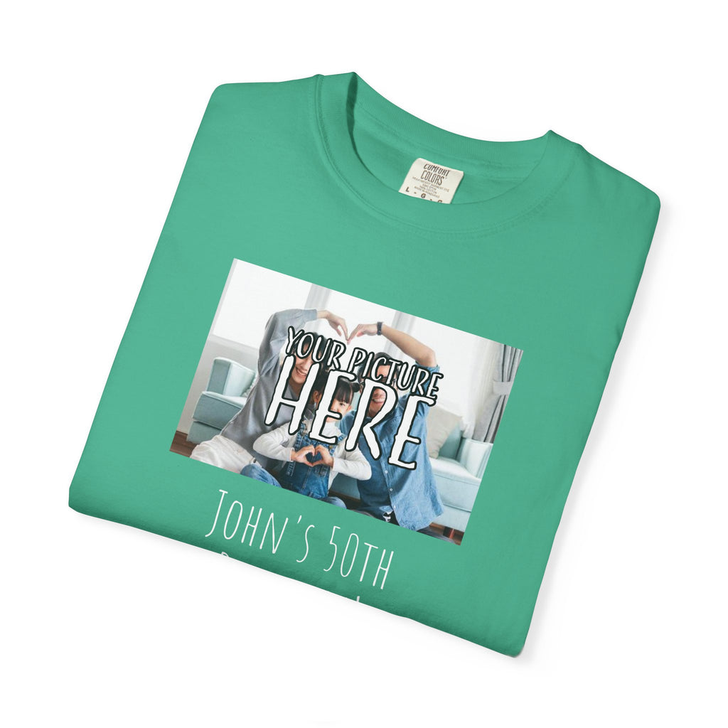 Personalizable Family Fun T-Shirt — Custom Image & Text, Multiple Colors
