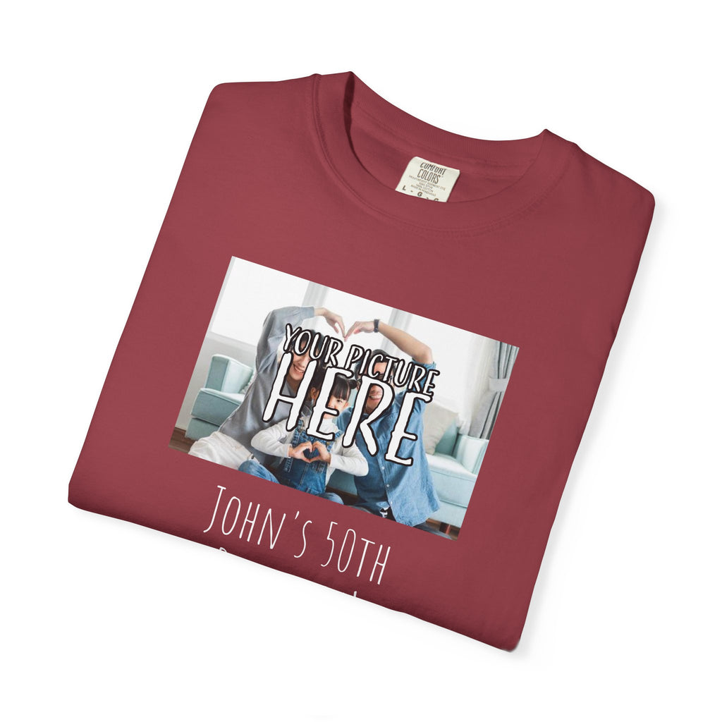 Personalizable Family Fun T-Shirt — Custom Image & Text, Multiple Colors