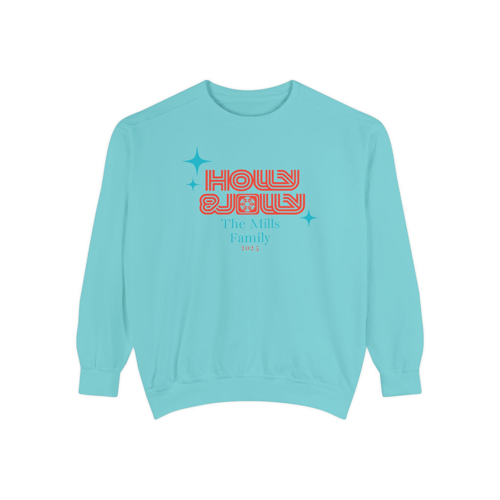 Holly & Jolly Personalized Family Christmas Sweatshirt
