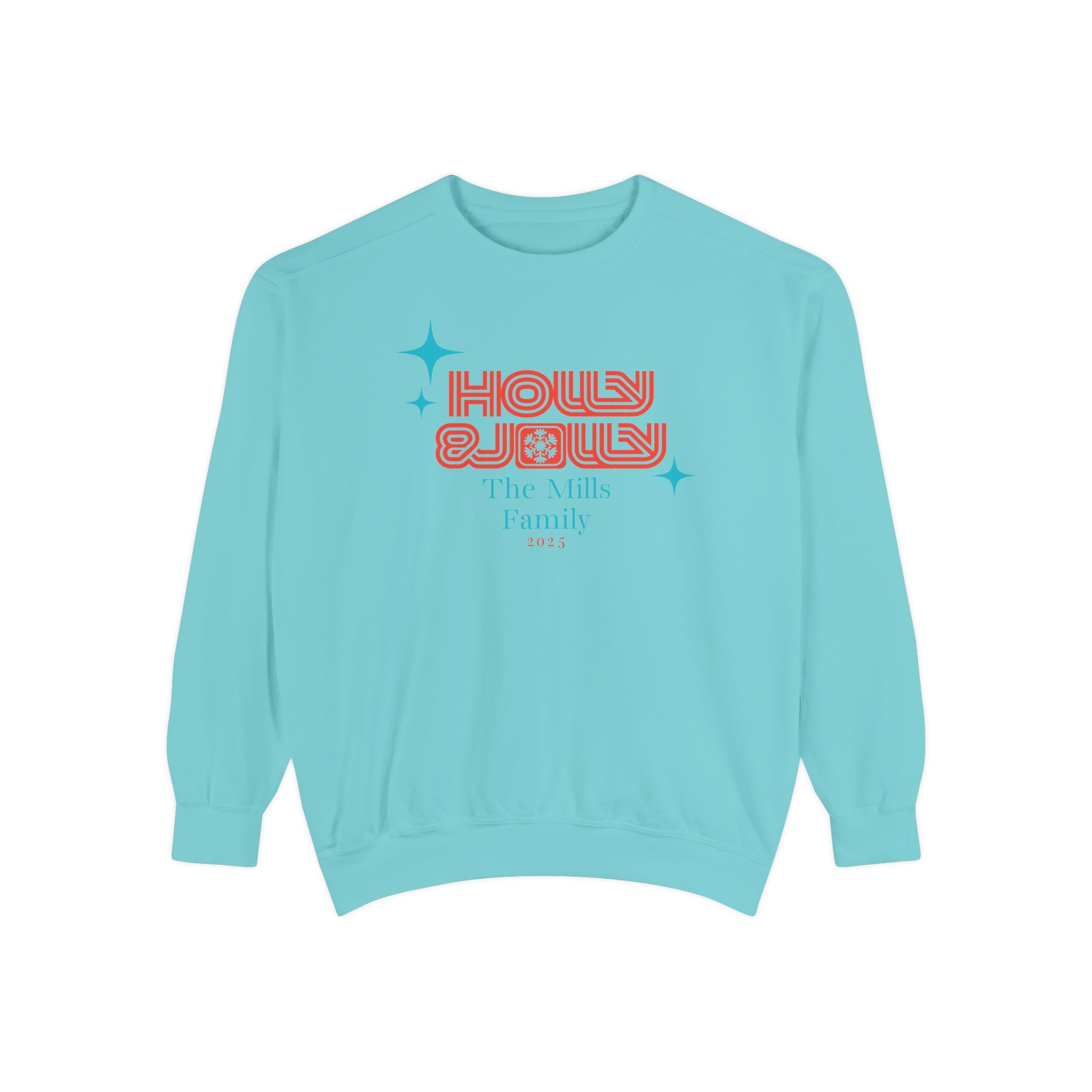 Holly & Jolly Personalized Family Christmas Sweatshirt