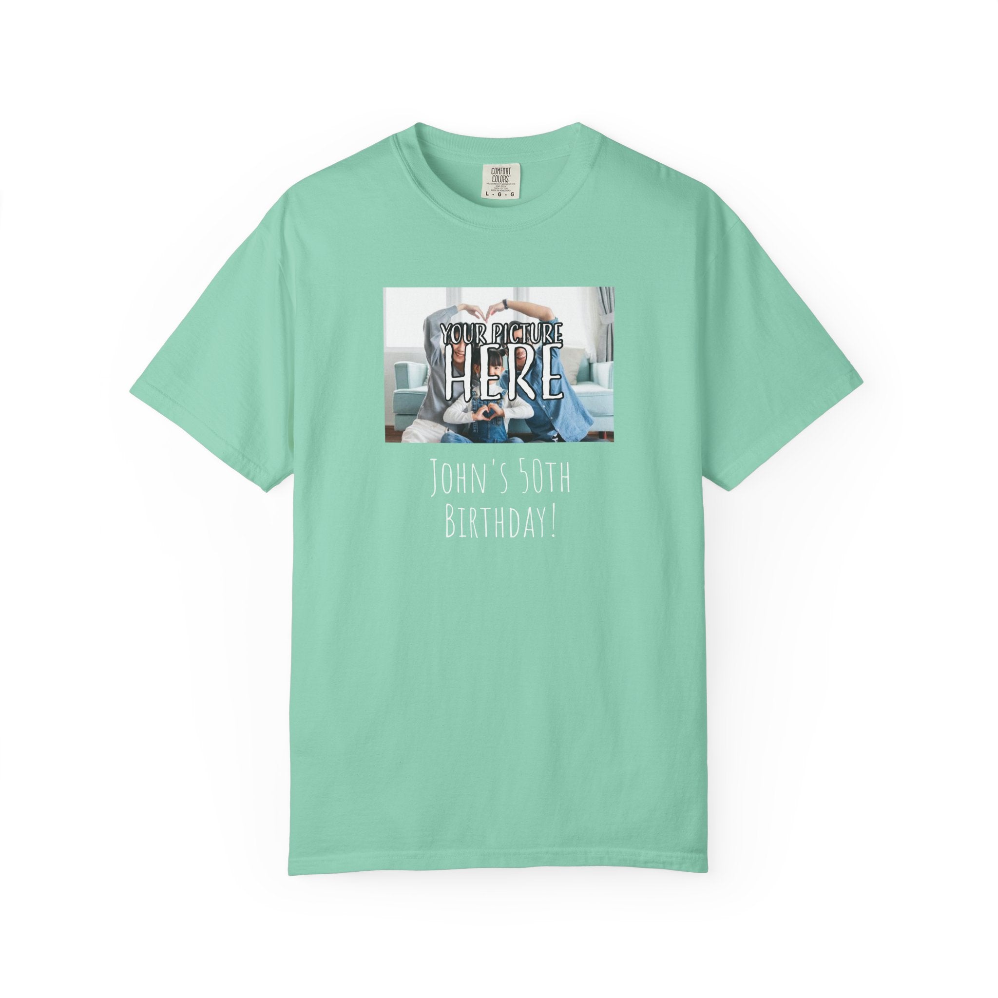 Personalizable Family Fun T-Shirt — Custom Image & Text, Multiple Colors