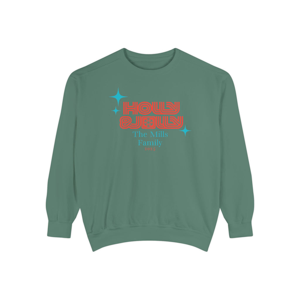Holly & Jolly Personalized Family Christmas Sweatshirt