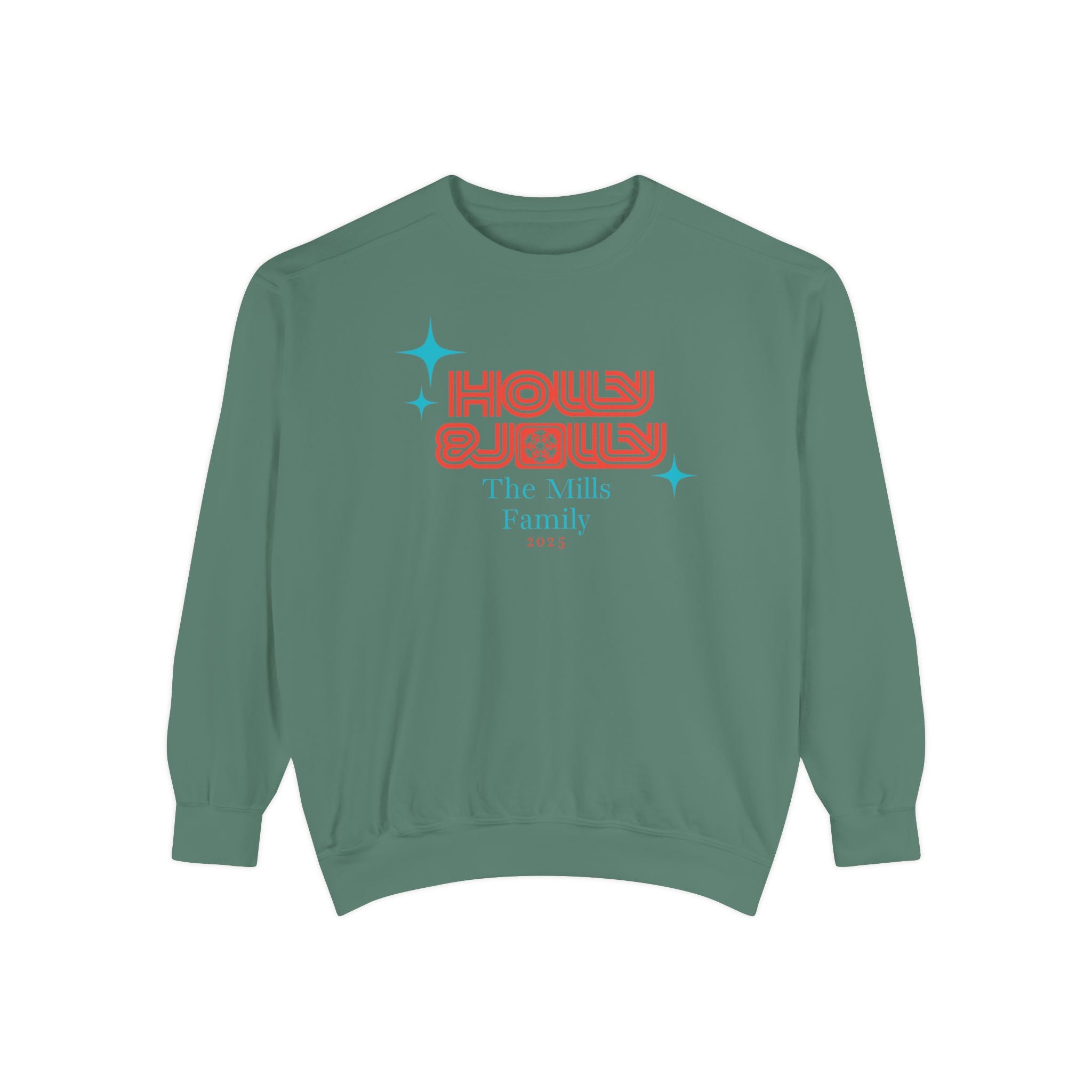 Holly & Jolly Personalized Family Christmas Sweatshirt