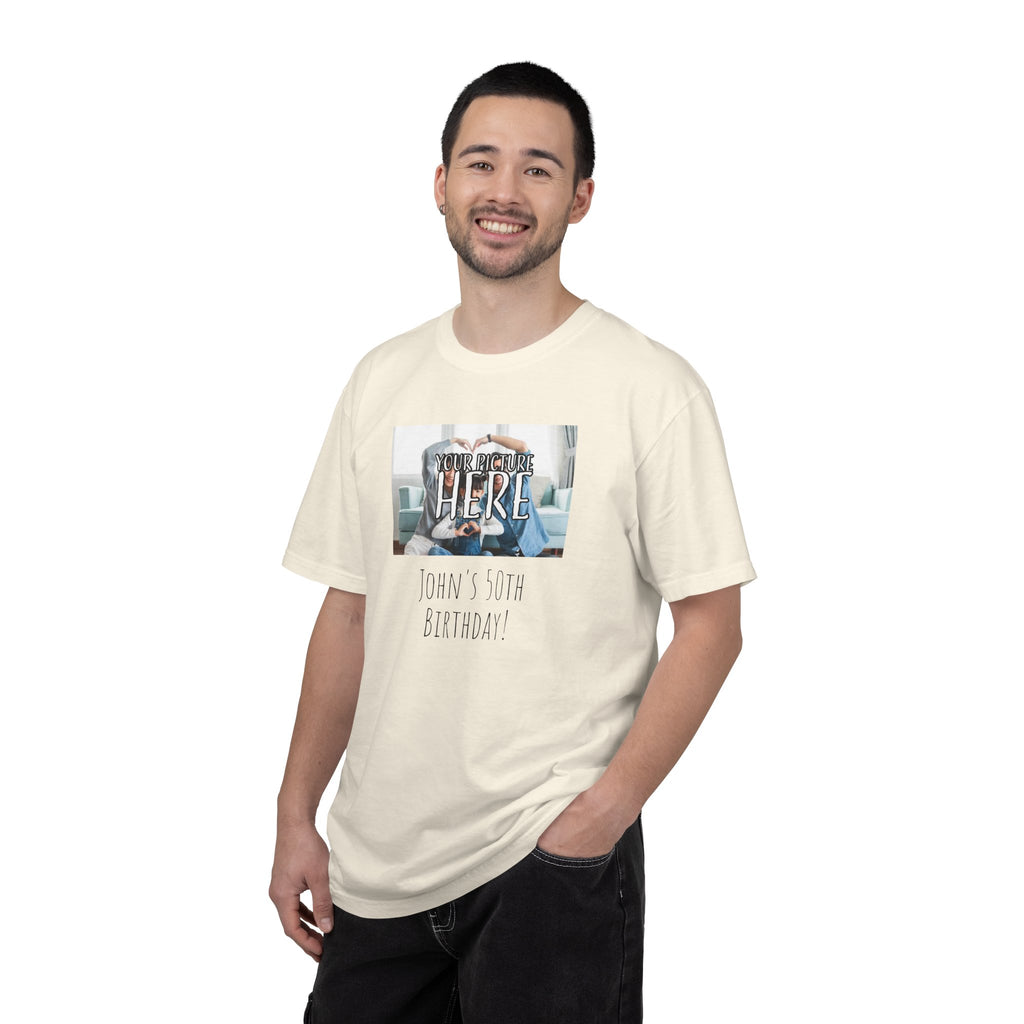 Personalizable Family Fun T-Shirt — Custom Image & Text, Multiple Colors
